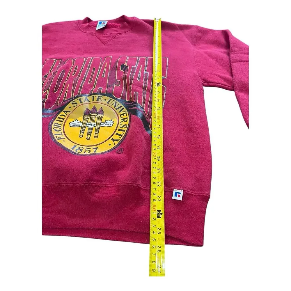 Vintage 90s Russell Athletic Florida State Seminole Sweatshirt Size L 🇺🇸 Made